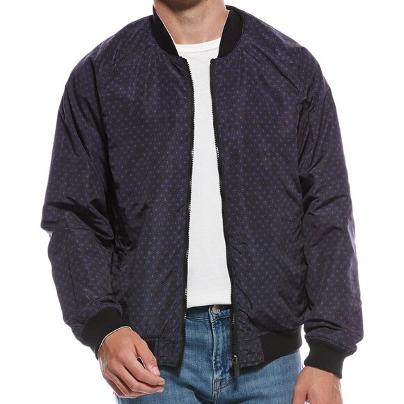 NWT Men’s Scotch & Soda Reversible Bomber Jacket SZ MEDIUM $188 - Picture 2 of 4